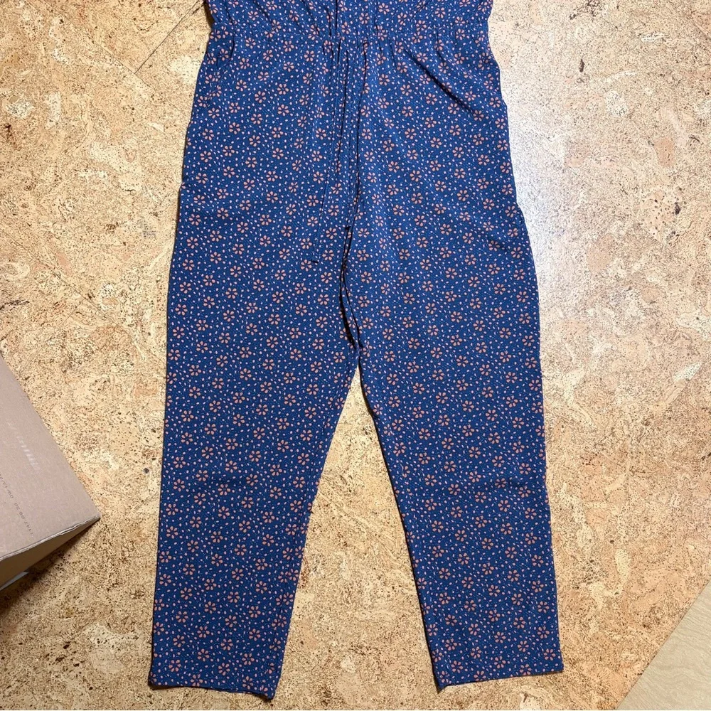 Toad&Co Sunkissed Liv SL Jumpsuit In Blue & Orange Sz M - Picture 11 of 15
